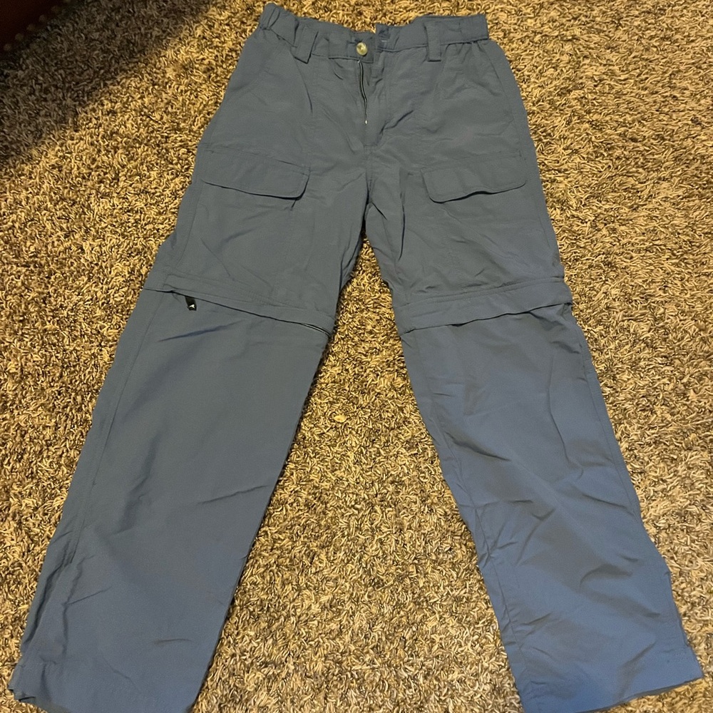 White Sierra juniors zip off hiking pants